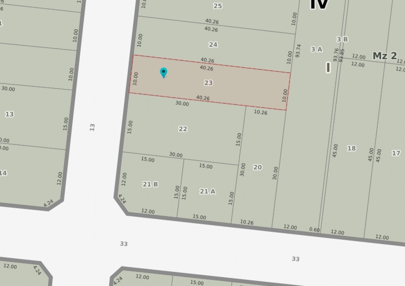 Lote Calle 13 e/ 32 y 33 - L3