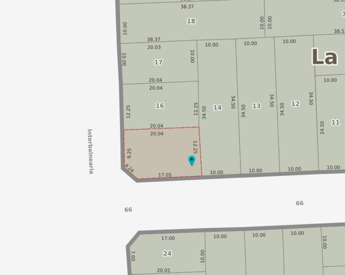 Lote Calle 16 Esq. 66 - L26