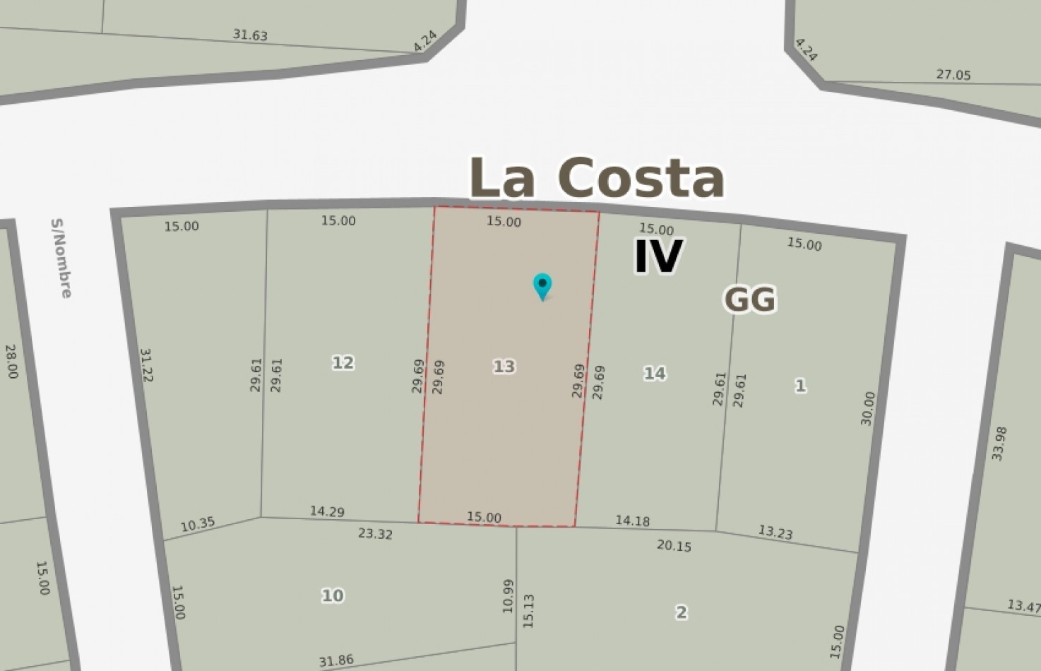 Lote Entre Rios e/ Lavalle y La Rioja - Santa Teresita - L2