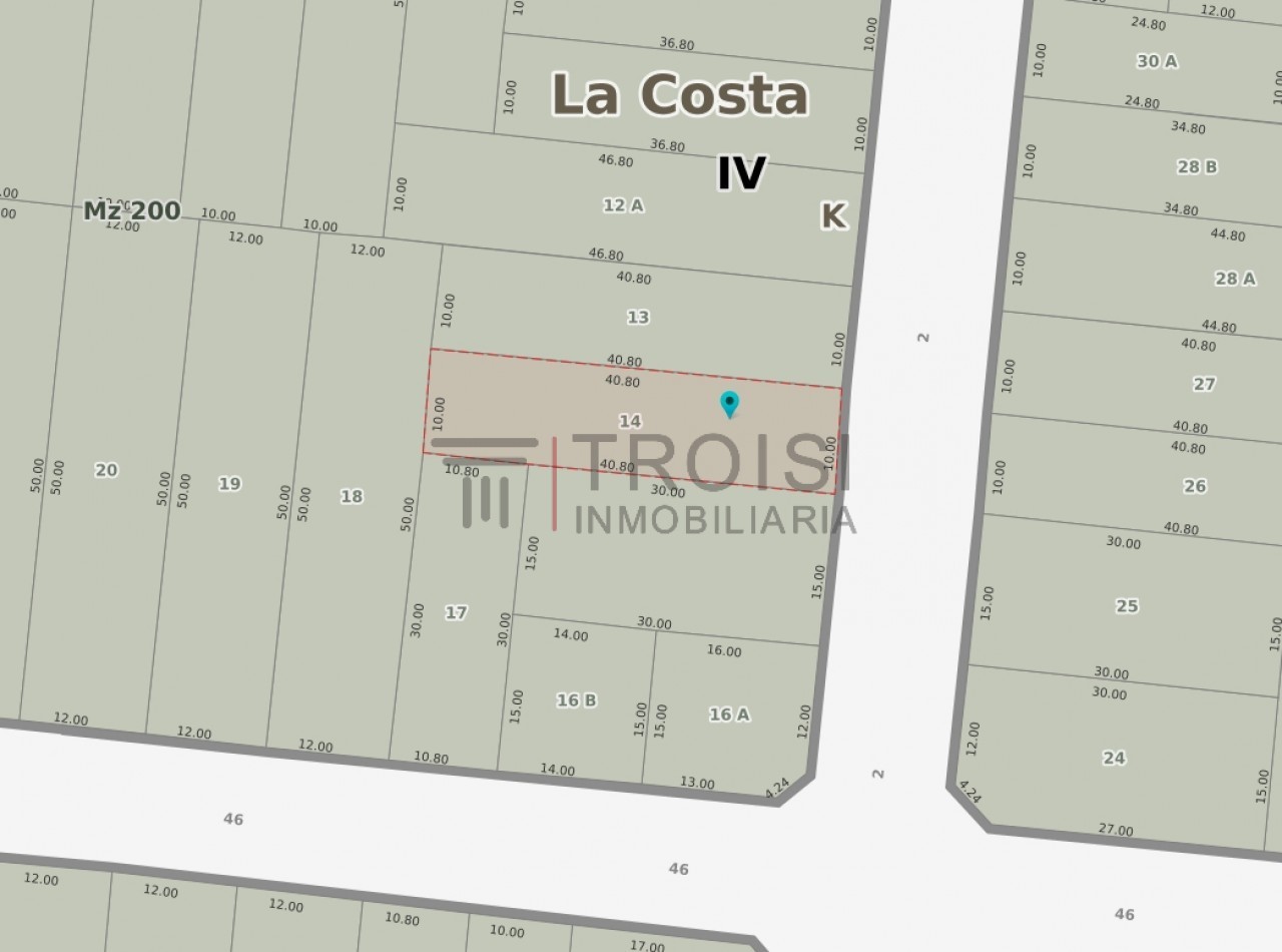 L29 - Lote Calle 2 e/ 45 y 46 - Santa Teresita