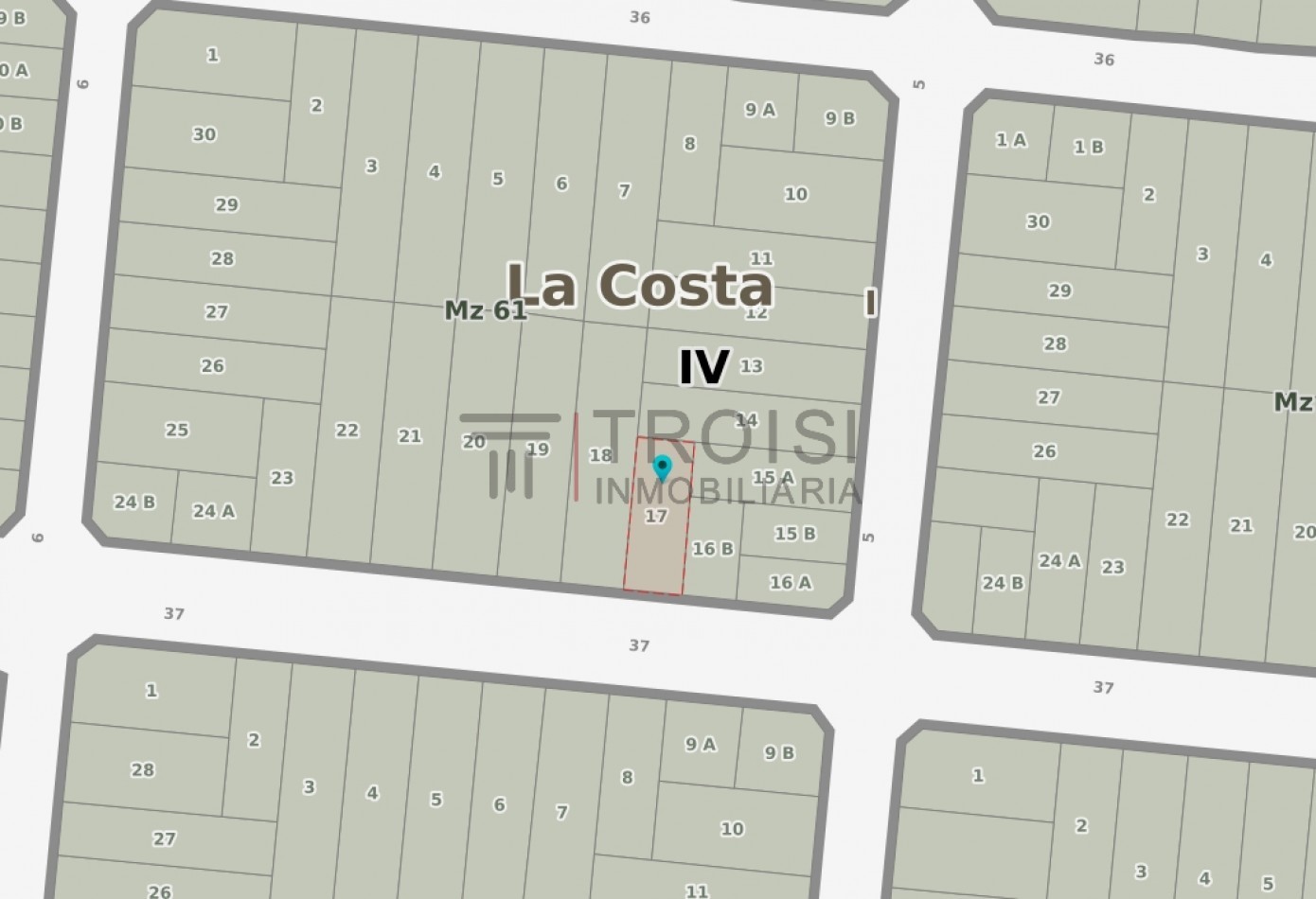 L31 - Lote Calle 37 e/ 5 y 6 - Santa Teresita