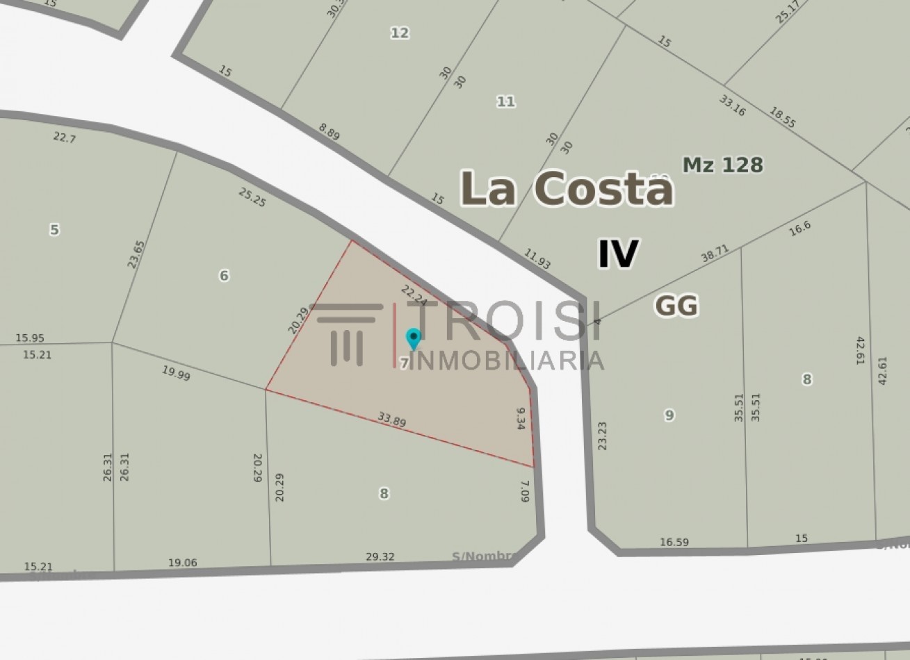L12 - Lote Calle Salta casi esq. Mendoza - Santa Teresita