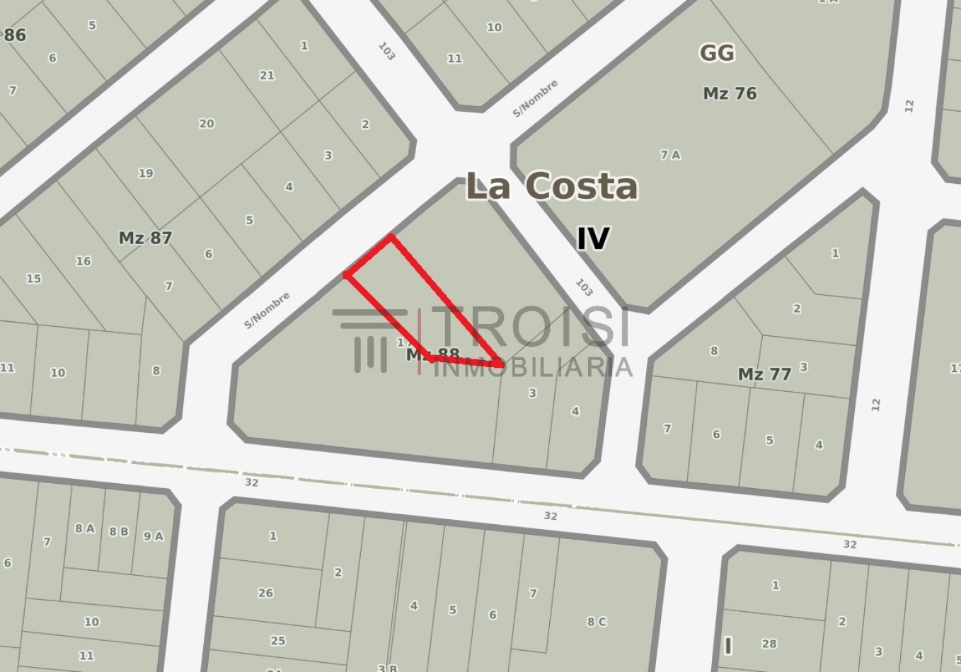L1 - Lote Calle 130 e/ 103 y Av. 32 - Santa Teresita
