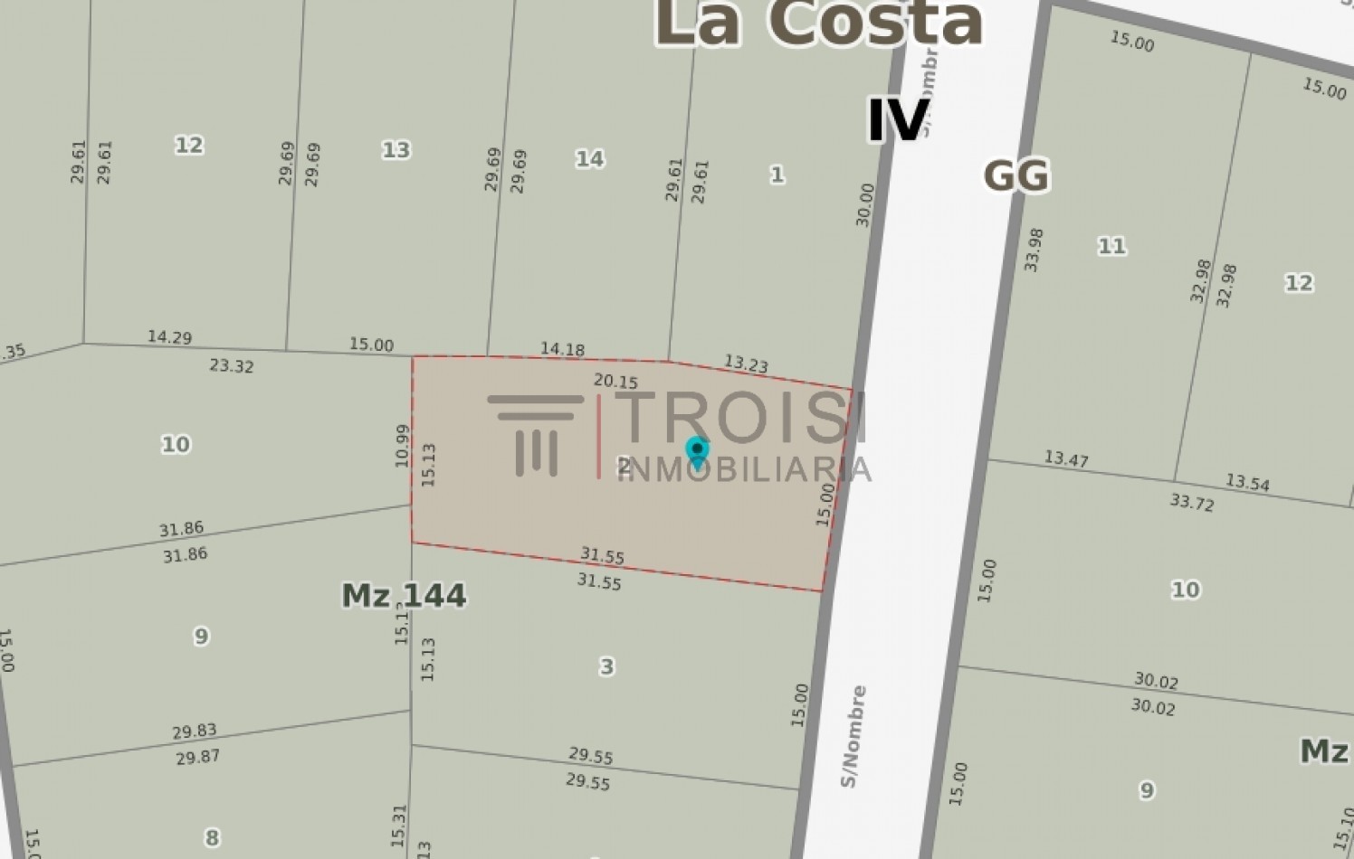 L7 - Lote Calle La Rioja e/ Av. Entre Rios y Parque Publico - Santa Teresita