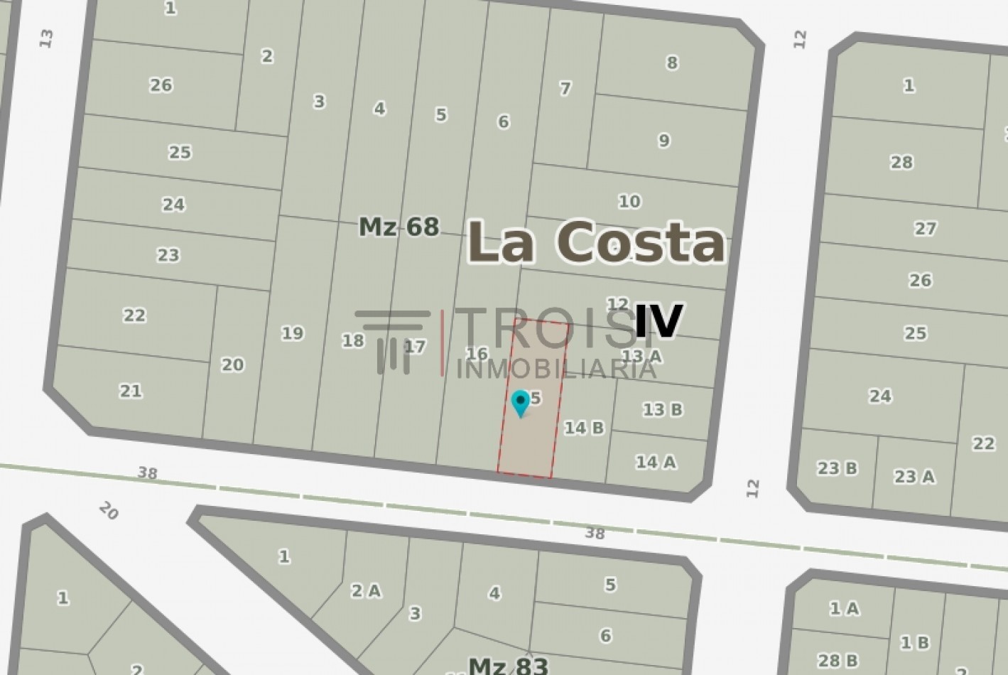 Lote Calle 38 e/ 12 y 13 - L19